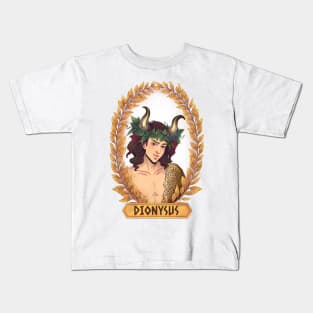 Dionysus Olympian God Greek Mythology Kids T-Shirt